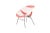 Wonderful plastic fabric chair from the mid-20th century. Tubular metal legs with rubber caps. The seat is woven with...