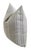French Coastal Taupe and White Stripe Linen Feather/Down Pillow For Sale - Image 4 of 6
