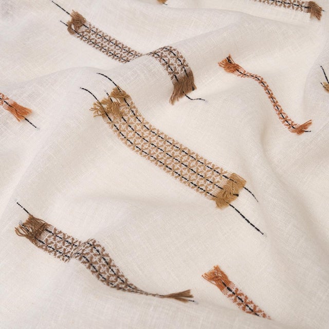 Schumacher Schumacher Elysia Sheer Fabric In Neutral For Sale - Image 4 of 5