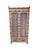 Vintage Faux Bamboo Coastal Armoire / Entertainment Cabinet Charming vintage faux bamboo armoire featuring a distressed...