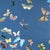 Art Deco Schumacher X Peg Norris Queen's Flight Panel Wallpaper in Navy, Set of 2 For Sale - Image 3 of 4