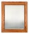French Mirror with Warm Pine Wood Frame, 1900s For Sale