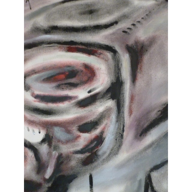 2020s "In Threes" Huge Expressionistic Acrylic Painting by Scott A. Spencer For Sale - Image 5 of 6
