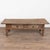 Late 19th century French coffee table, crafted in oak. The table features two drawers fitted with iron pulls, adding...