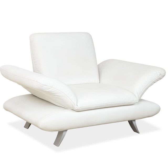Cream Leather Rossini Armchair with Manual Function from Koinor For Sale - Image 14 of 14