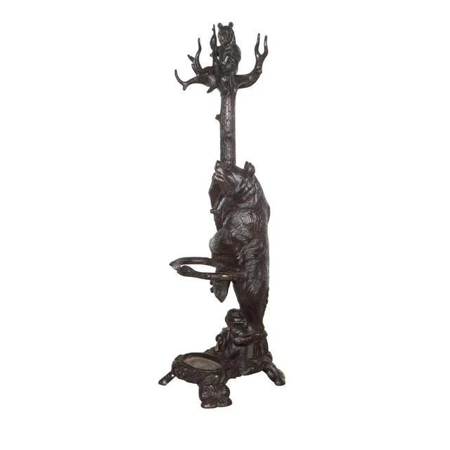 Antique Carved Bear Hall Stand, 1880 For Sale - Image 12 of 18