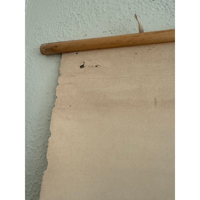 Vintage 1969 Typing Instruction Pull-Down Chart – Secretary School Poster -- Poster F For Sale - Image 4 of 9