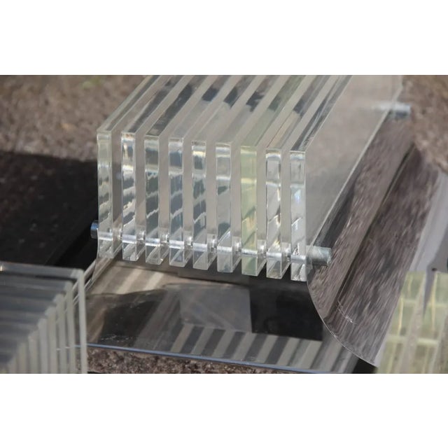 Silver Pop Art Optical Wall Light, 1970s For Sale - Image 8 of 12