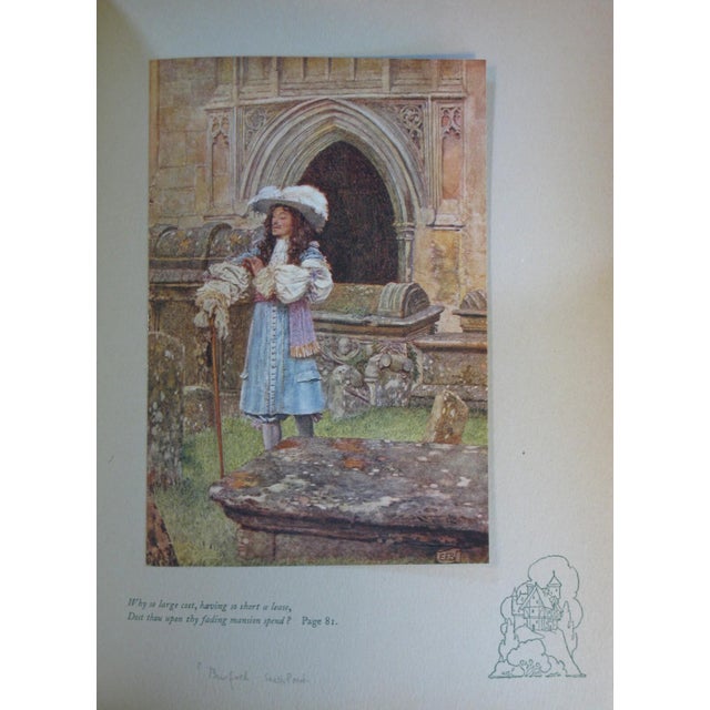 Early 20th Century Art Book Eleanor Fortescue Brickdale, 24 Full Color Tipped in Illustrations Fine Re-Binding "Old English Songs & Ballads" For Sale - Image 6 of 18