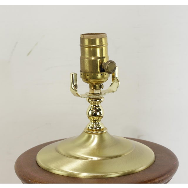 A Vintage Neoclassical Wooden Trophy-Shaped Table Lamp. For Sale - Image 4 of 8