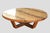 Monumental Artisan-Crafted Mixed Wood Round Coffee Table - A Statement of Organic Luxury Command attention and anchor your...
