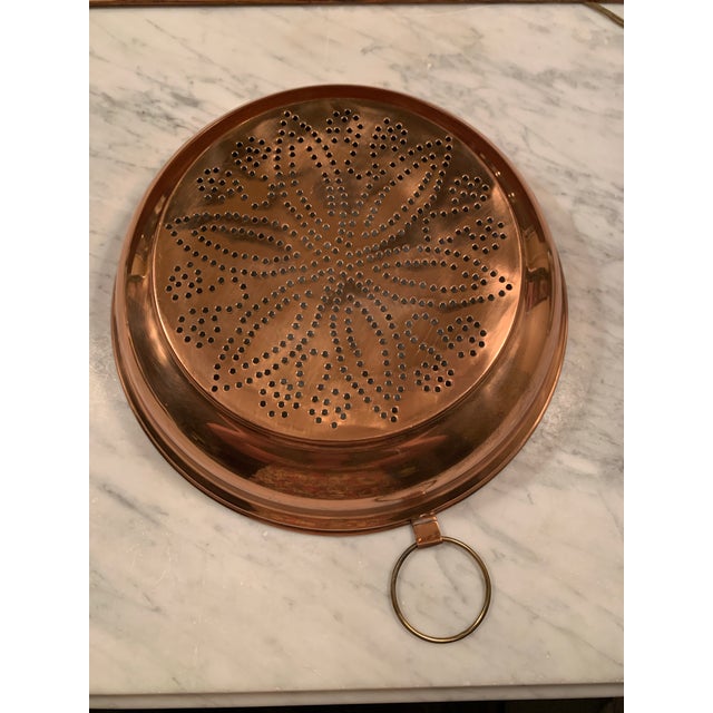 Large Copper Colander Kitchen Sieve or Strainer For Sale - Image 4 of 12