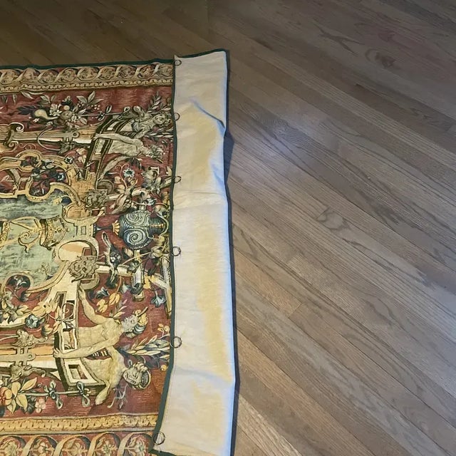 ABC Carpet & Home Vintage 1980s French Tapestry King Sigismond of Krakow, Poland. For Sale - Image 4 of 5