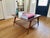Imperial Furniture Mid-Century Modern Walnut Coffee Table With Woven Cane Shelf For Sale - Image 13 of 14