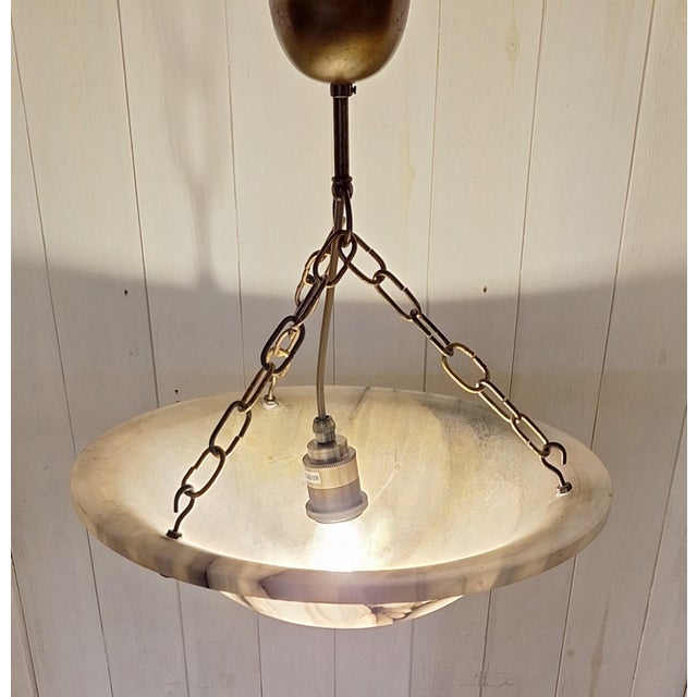 German Art Deco Ceiling Lamp, 1930 For Sale - Image 3 of 7