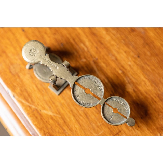 English Early 20th-Century English Sovereign Balance Scale by Harrison For Sale - Image 3 of 5