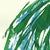 The Blue Green Dress 1 - Abstract Minimalist Figurative Ink Painting on Paper by Bettina Mauel For Sale In Los Angeles - Image 6 of 7