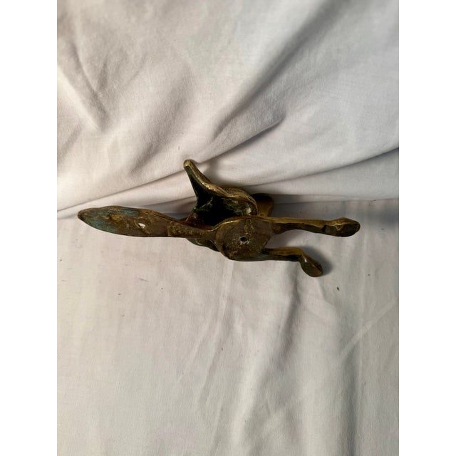 Metal Vintage, English, Fox, Brass Door Knocker For Sale - Image 7 of 7