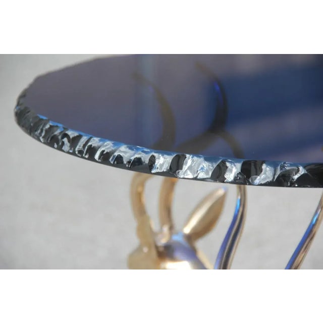 Mid-Century Modern Mid-Century Cobalt & Brass Deer Coffee Table, 1960s For Sale - Image 3 of 18