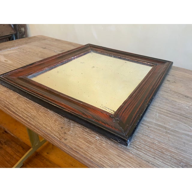 Black Small French Mirror, 1890s For Sale - Image 8 of 12