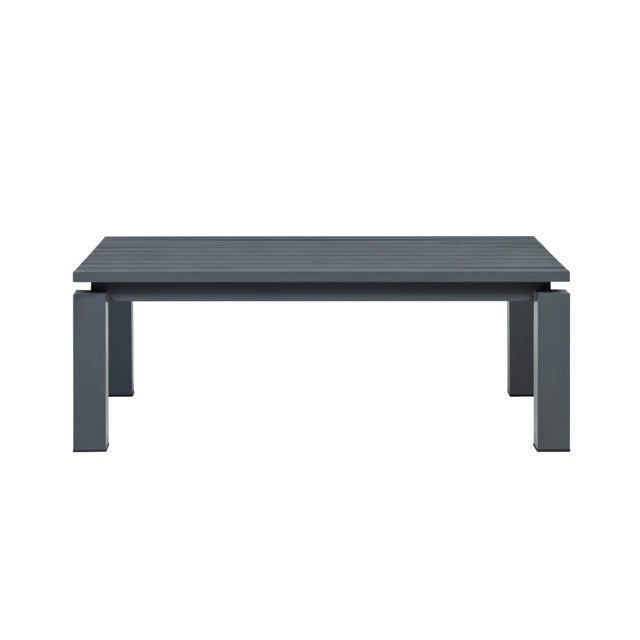 Sardinia Aluminum Frame Outdoor Sofa Set - Gray Cushions For Sale - Image 11 of 18