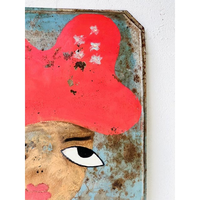 Elvira, Portrait, 2000s, Painting on Metal For Sale - Image 4 of 9