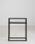 21st Century Poland Blackened Iron Black Metal-Framed Side Table With Glass Top And Shelf For Sale - Image 9 of 11