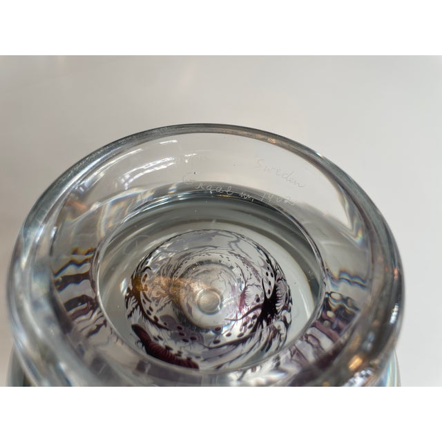 Graal Glass Vase by Edward Hald for Orrefors, Sweden, 1950s For Sale - Image 10 of 13