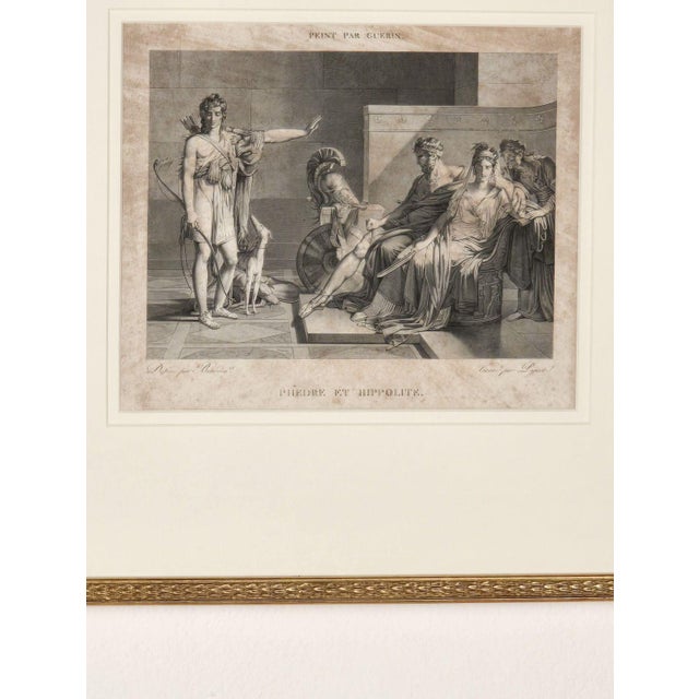 Realism "Phèdre Et Hippolite", Print, France Circa 1800 For Sale - Image 3 of 4