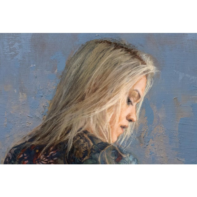 Early 21st Century The Matador by Dave Seeley | Oil on Canvas on Board Woman with a patterned tattoo holding a cape. For Sale - Image 5 of 5