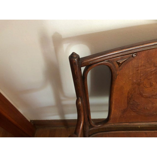 A rare Vienna Secession J. & J. Kohn Bentwood bench, circa late 1800s-1902 designed and manufactured by the famed father...
