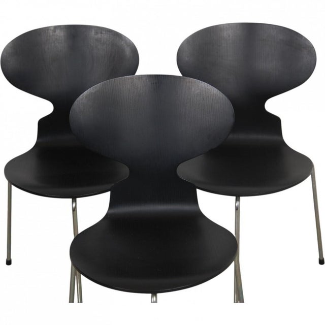 100th Anniversary Dining Table and Chairs by Arne Jacobsen, 2000s, Set of 4 For Sale - Image 6 of 18