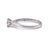 18ct White Gold Round Brilliant Cut Diamond Ring 0.51ct 2.81g, Size 5.25 For Sale - Image 4 of 8