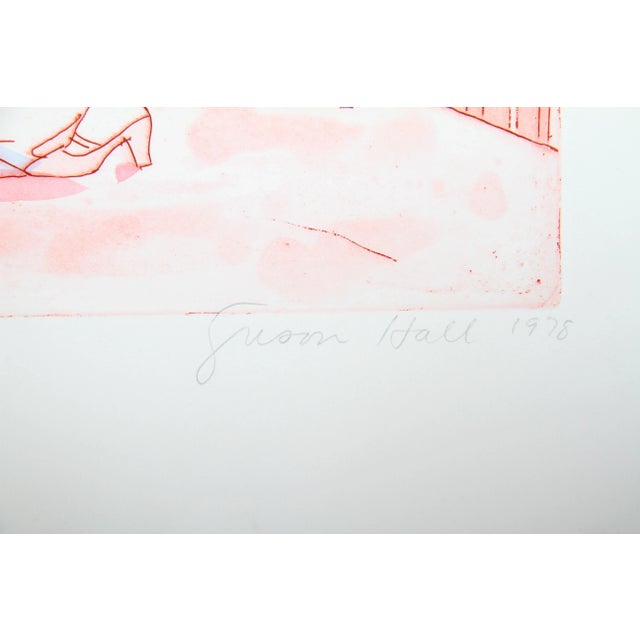 Artist: Susan Hall, American (1943 - ) Title: Flight Year: 1978 Medium: Aquatint Etching, signed and numbered in pencil...