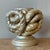 Wood Vintage Boho Silver Leaf Knot Candlestick Holder For Sale - Image 7 of 7