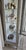 1930s Vitrine Cabinet, French Bluish Display Cabinet/ Case, Cracked / Peeling Finish For Sale - Image 11 of 18