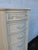 Wood French Painted Tall Narrow Lingerie Jewelry Chest 6321 For Sale - Image 7 of 17