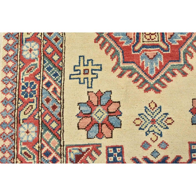 Kazak Runner 2’9” X 15′ Beige Wool Tribal Hand-Knotted Oriental Rug For Sale - Image 9 of 12