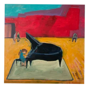 Monika Rossa, Piano, 2025, Oil on Canvas