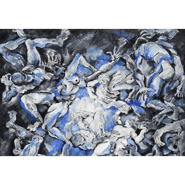 Modern Richild Holt, Apokalypse, 1990, Oil Painting on Canvas For Sale - Image 3 of 10
