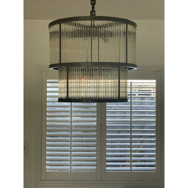 1990s Metal Glass Tube Wall Ceiling Light For Sale In New York - Image 6 of 9