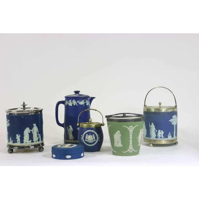 19th Century Venerable Collection of Wedgewood Jasperware Jars -Magnate Harkness Collection of 9 Pie For Sale In West Palm - Image 6 of 7