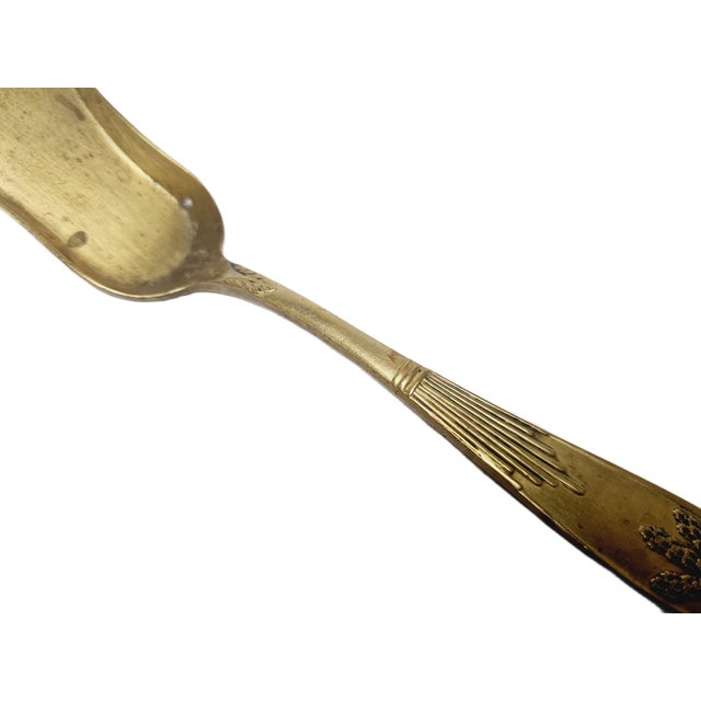Art Nouveau Style Sugar Bowl Spoon by Hersch Mordka Spiro, Poland, 1930s For Sale - Image 3 of 9
