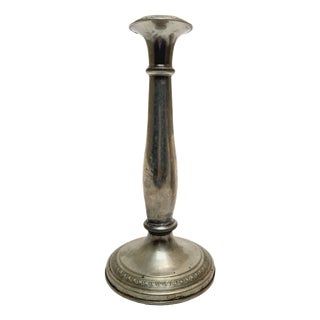 Eclectic Gilloched Candlestick, 1900s For Sale