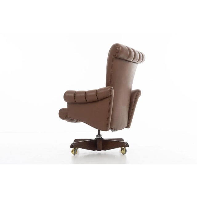 Wood 1960s Edward Wormley Executive Office Chair For Sale - Image 7 of 11