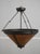 Glass 1990s Mica Lamp Co. Arts & Crafts Hanging Chandelier For Sale - Image 7 of 11