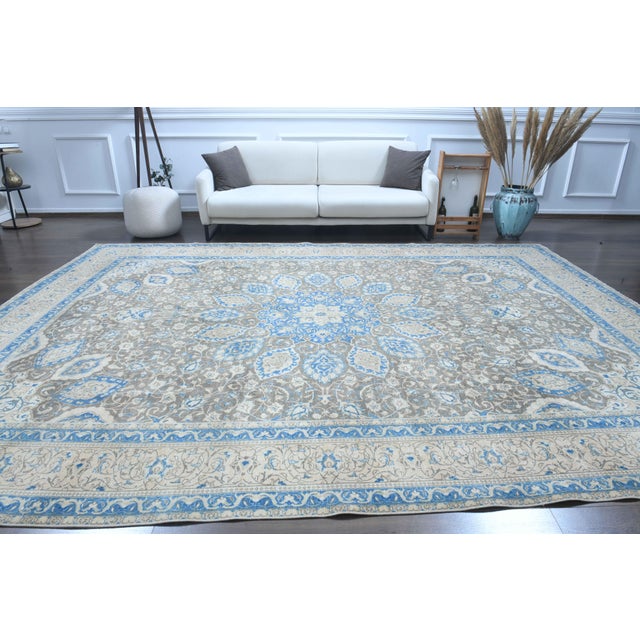 Vintage Persian Hand-Knotted area rug is a semi-antique vintage area rug. The '70s Eastern region of Anatolian's unique...