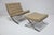 Knoll Mies Van Der Rohe Barcelona Chairs and Ottoman in Volo Leather For Sale - Image 9 of 12