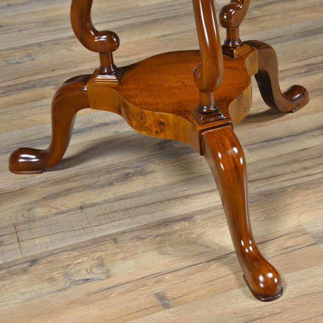 Traditional Burled Clover Table For Sale - Image 4 of 8