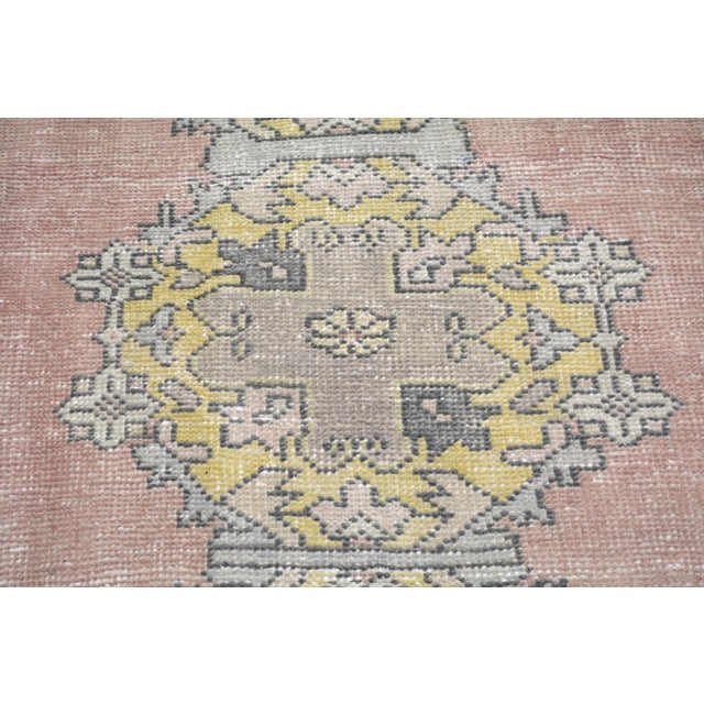 Vintage Turkish Hand Knotted Wool Rug, 2'9"x8'6" For Sale - Image 4 of 4